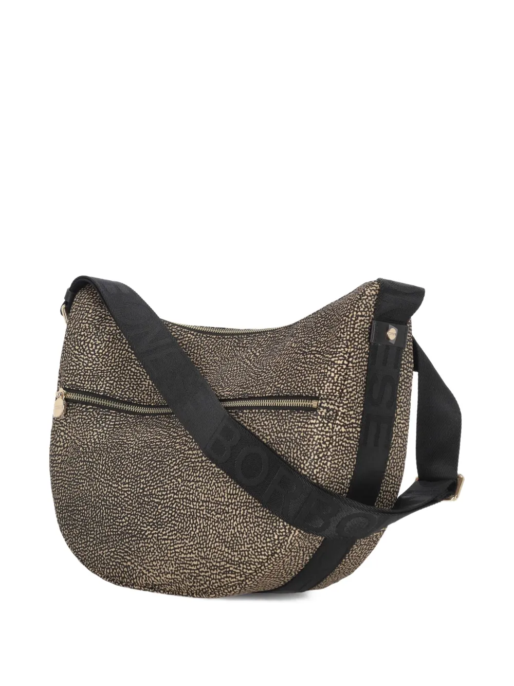 Borbonese Small Luna Shoulder Bag In Neutral