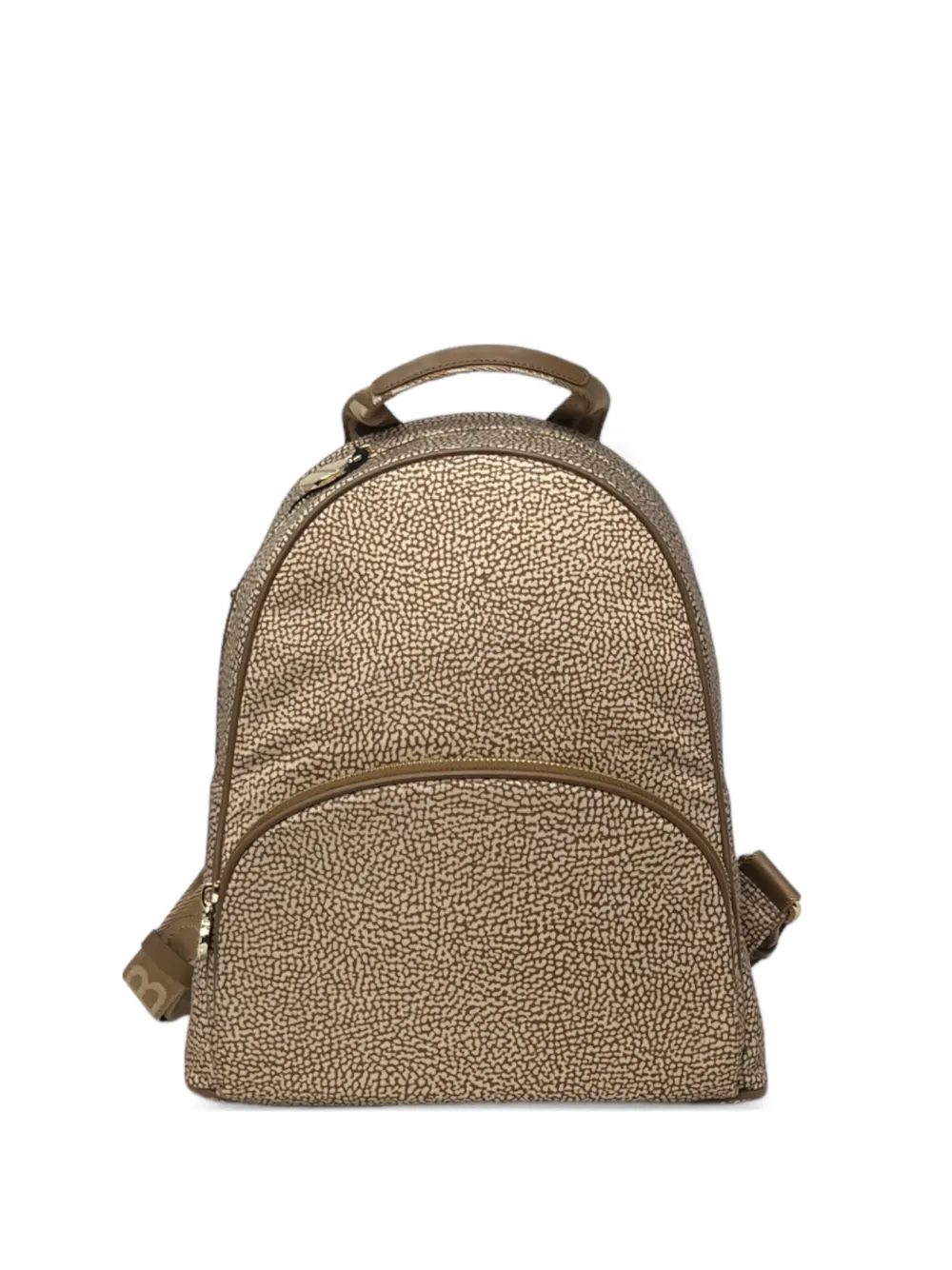 Borbonese medium printed backpack | Neutrals | Image 1