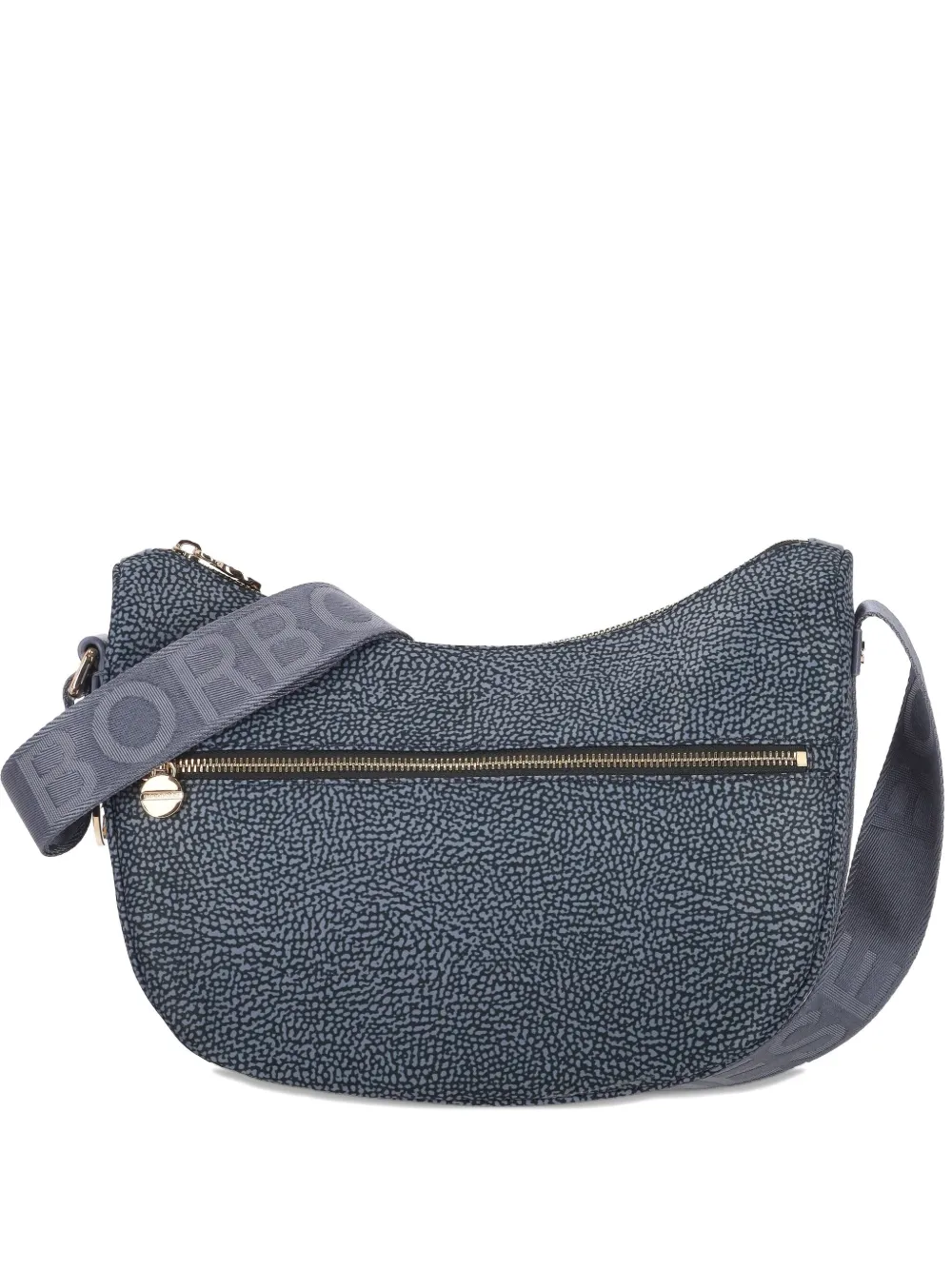 Borbonese Luna denim shoulder bag | Blue | Image 1