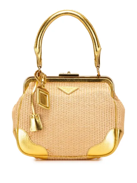 Prada Pre-Owned 2000-2024 Raffia Frame handbag