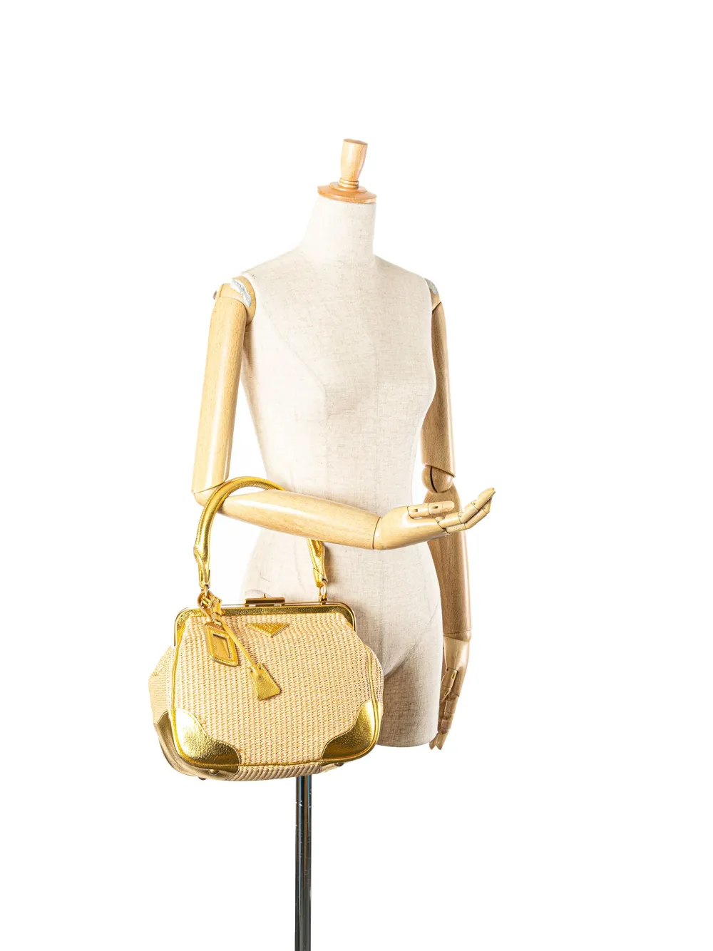 Prada Pre-Owned 2000-2024 Raffia Frame handbag | Bags | Image 2