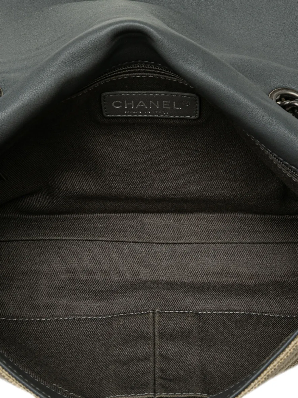 Pre-owned Chanel 2014 Medium Canvas Graffiti Tromp L Oeil Oh My Boy Flap Crossbody Bag