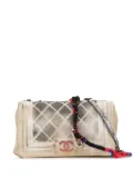 CHANEL Pre-Owned 2014 Medium Canvas Graffiti Tromp L Oeil Oh My Boy Flap crossbody bag - Brown