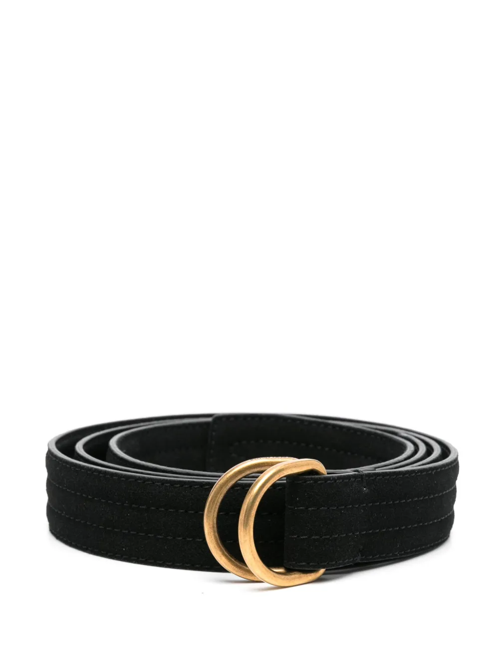 Giorgio Armani cinturón de gamuza con hebilla | negro | Image 1