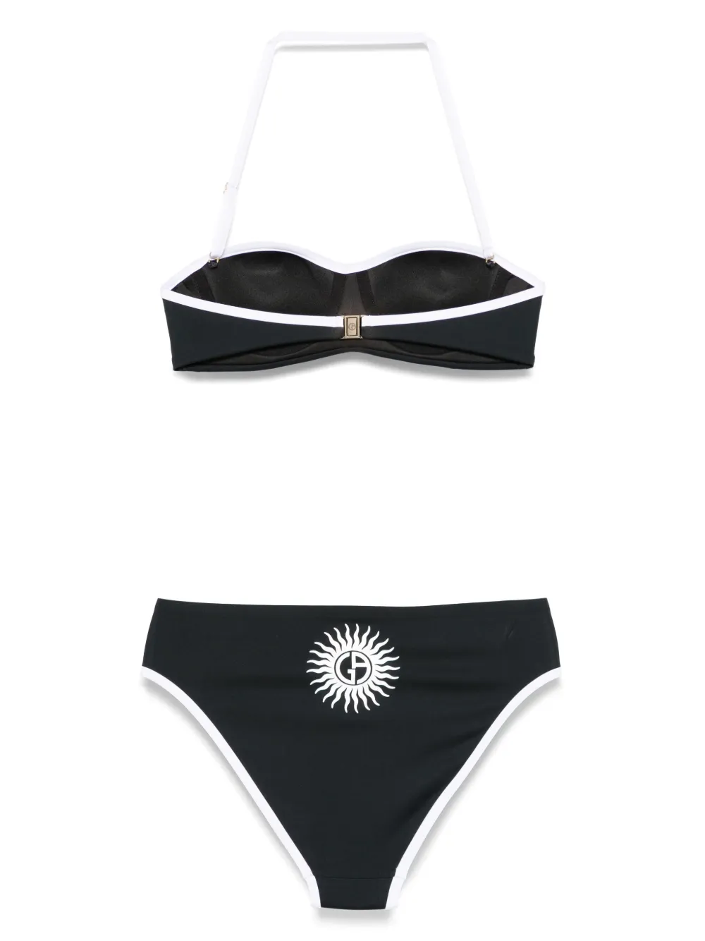 Giorgio Armani Bikini met logoprint Zwart
