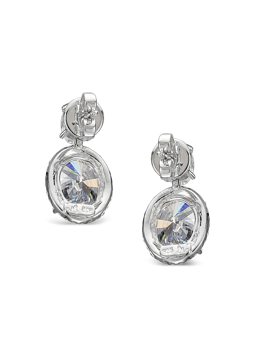 Anabela Chan 14kt White Gold Celestial Halo Diamond Earrings In Metallic