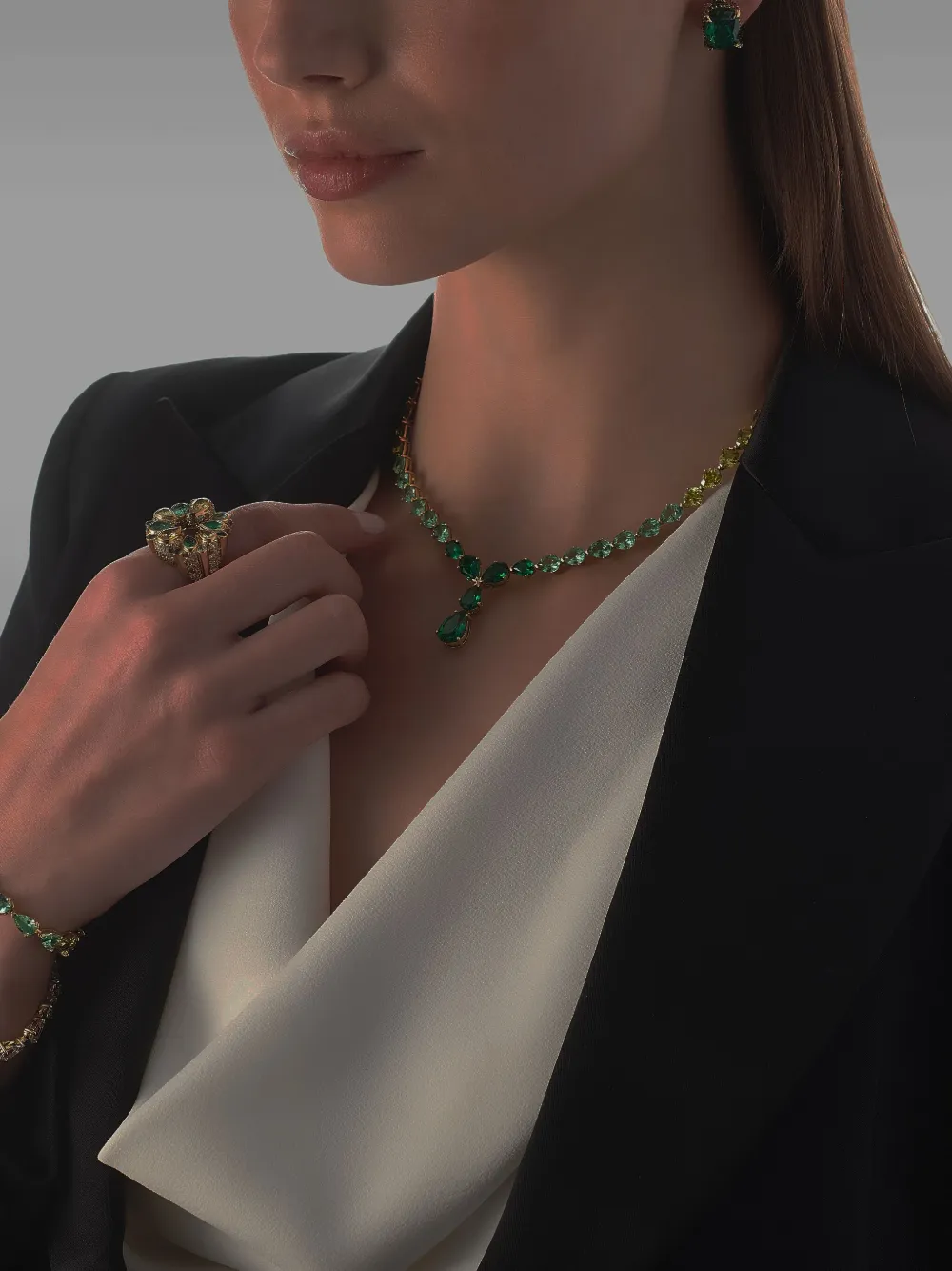 Anabela Chan 18k Yellow Gold Emerald Nova Bracelet