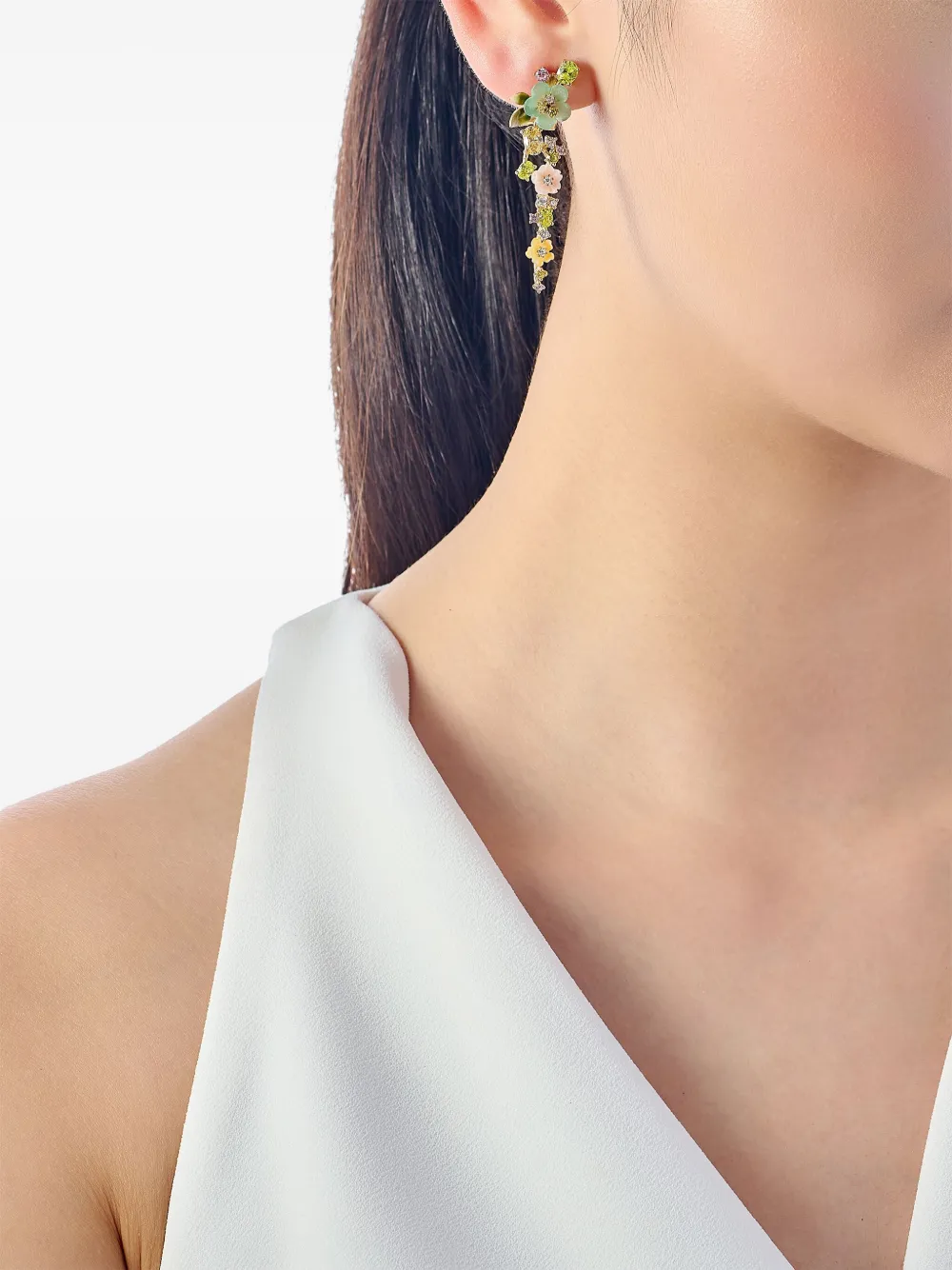 Anabela Chan aretes Primrose Vine en oro vermeil de 18kt con gemas | Image 2