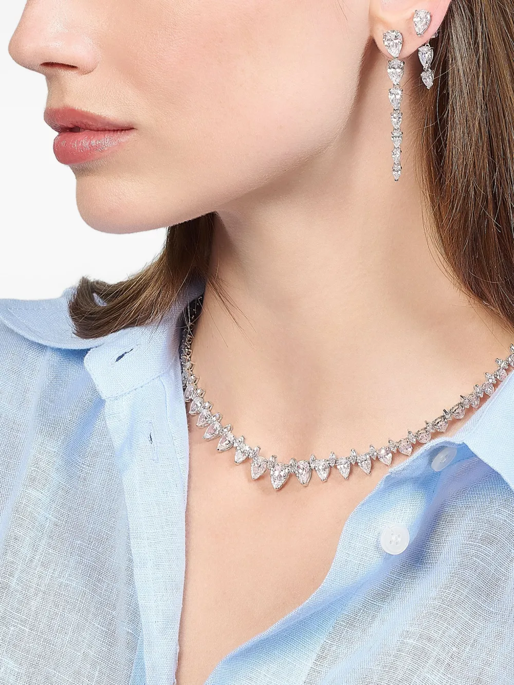 Anabela Chan Diamond Pear Drop earrings | Image 2