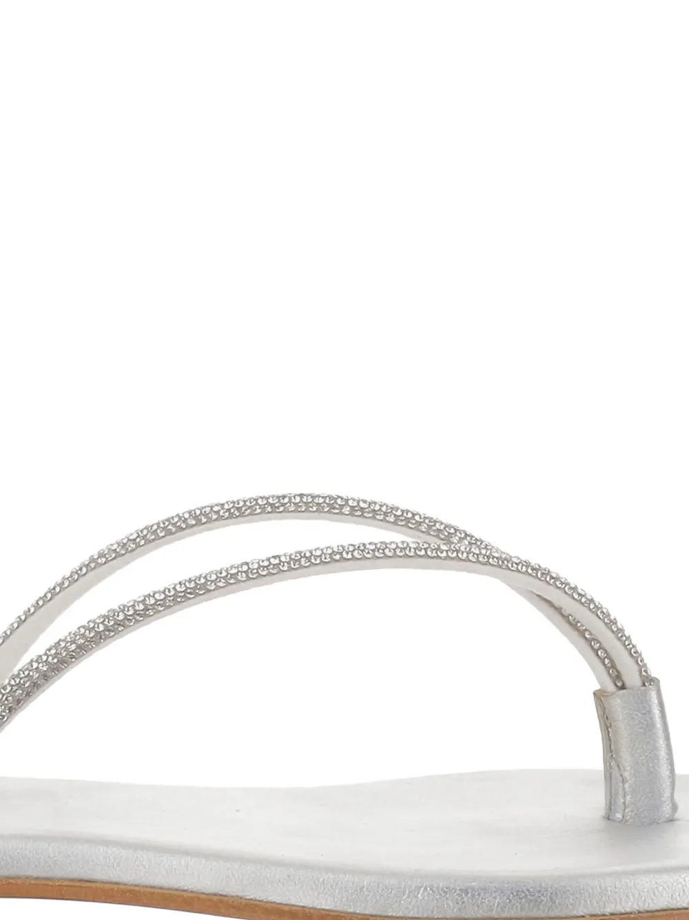 Kimaï leather flat sandals Silver