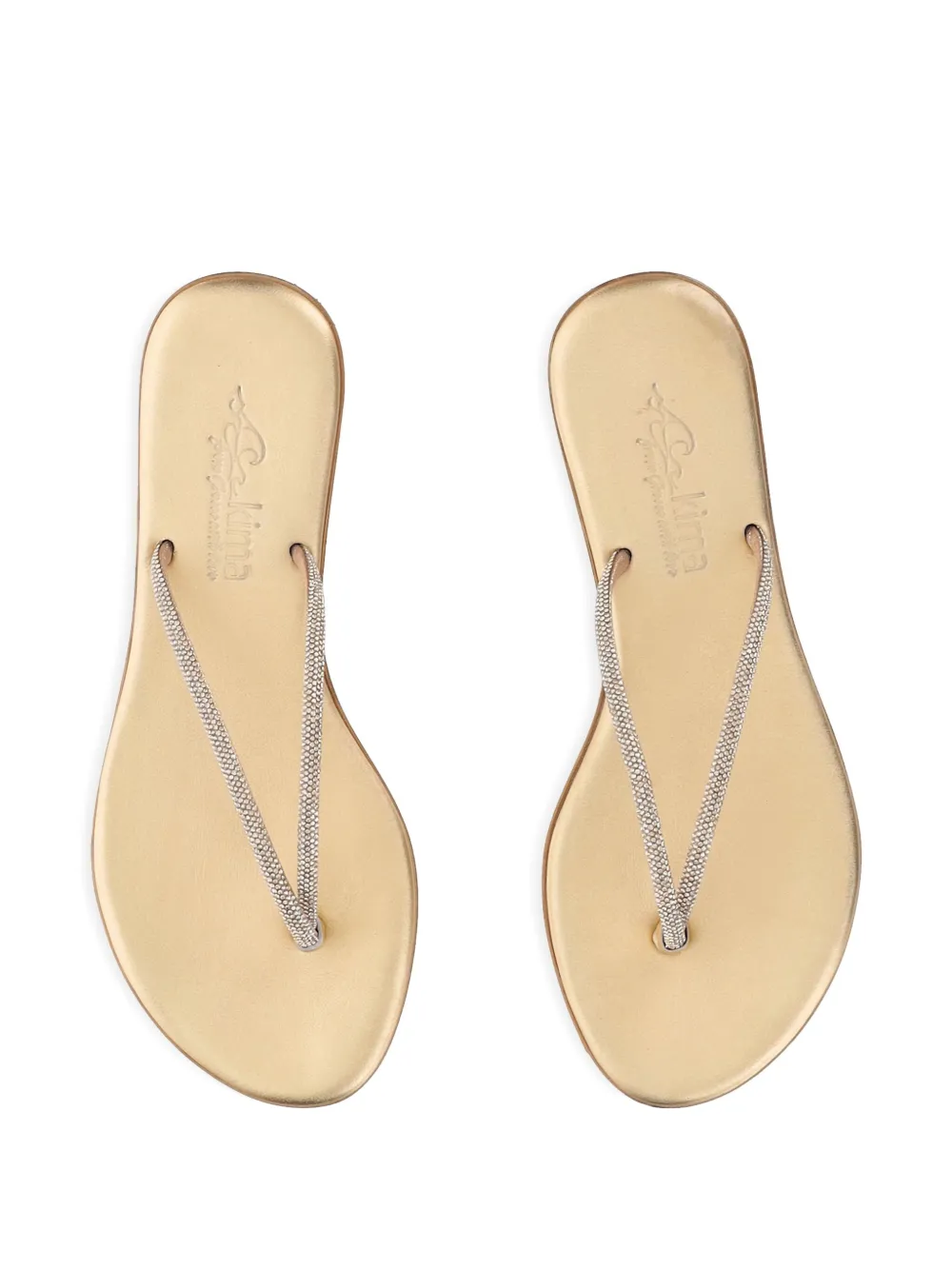 Kimaï rhinestone-embellished sandals Brown