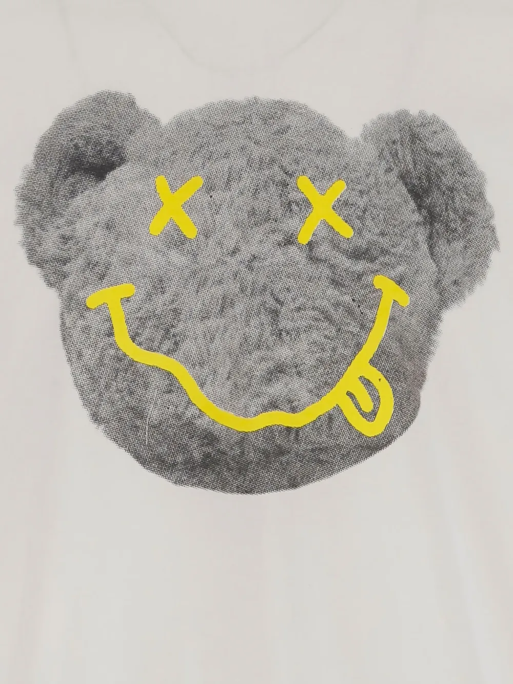 Shop Black Score Teddy Bear-print T-shirt