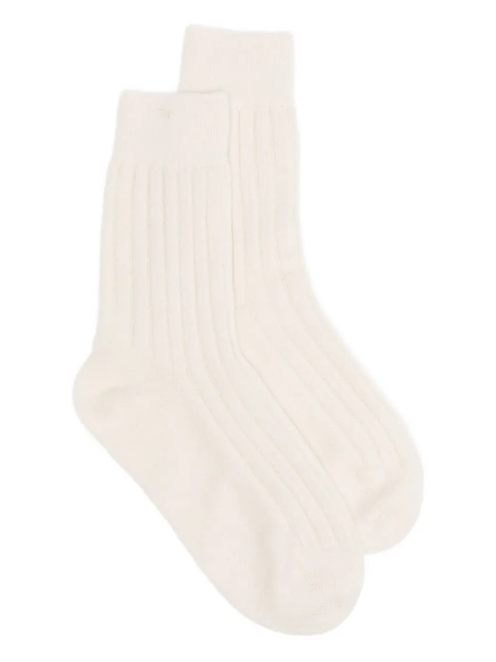 TOM FORD Geribbelde sokken Wit