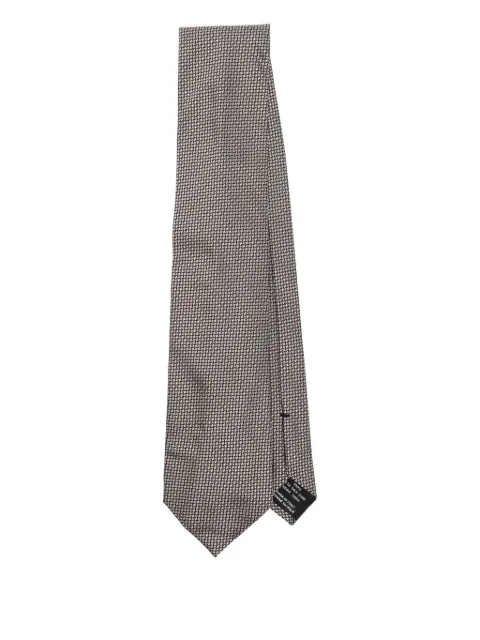 TOM FORD geometric-jacquard tie