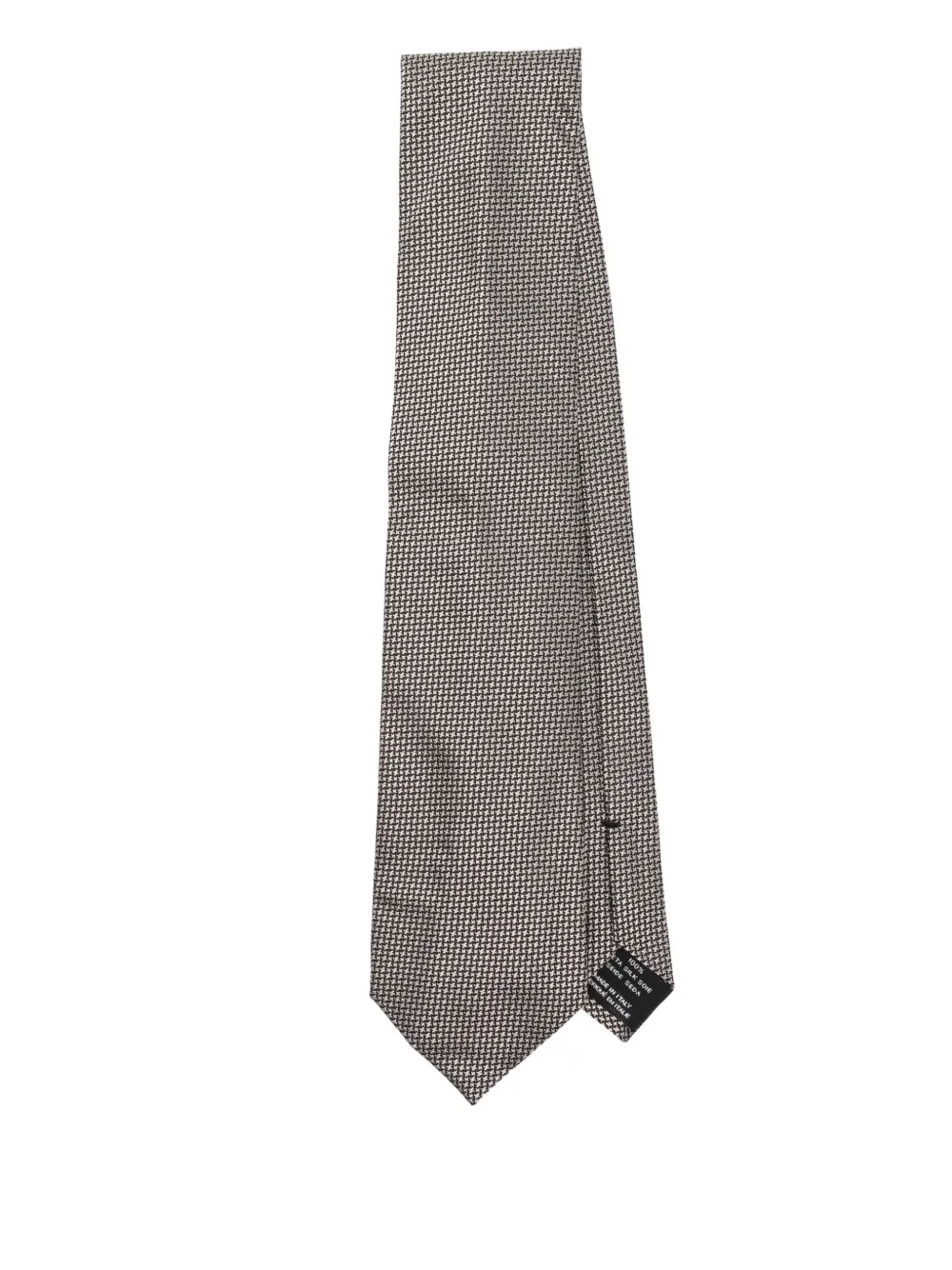 TOM FORD Stropdas met geometrisch jacquard Grijs
