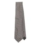 TOM FORD geometric-jacquard tie - Grey
