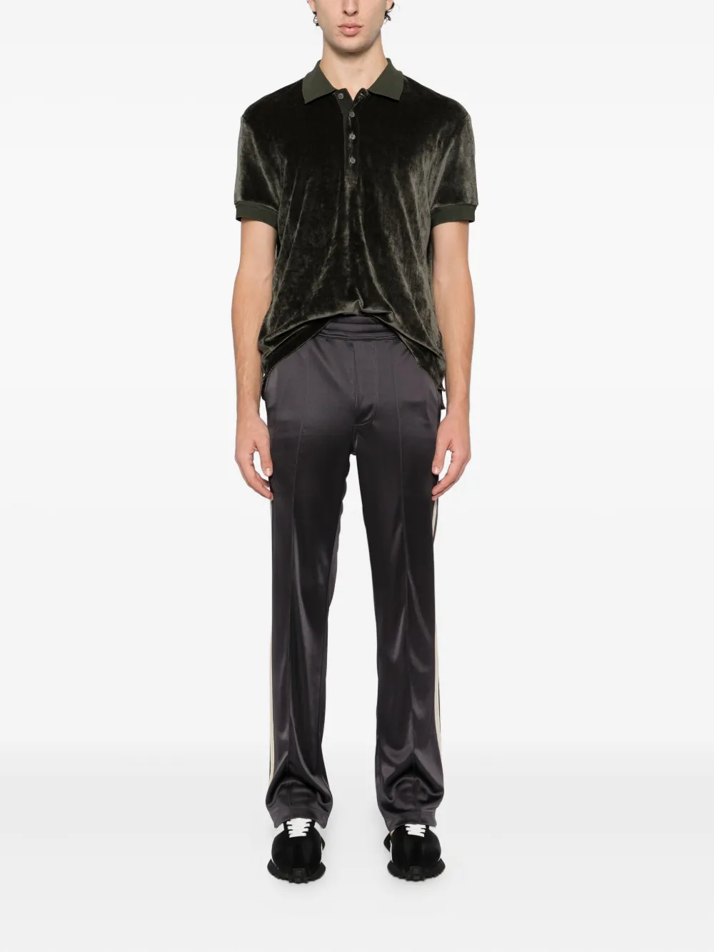 TOM FORD Trainingsbroek met contrasterende afwerking - Zwart