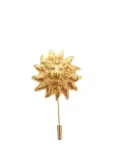CHANEL Pre-Owned 1970-1980 Gold Plated Lion Head Pin Brooch costume brooch