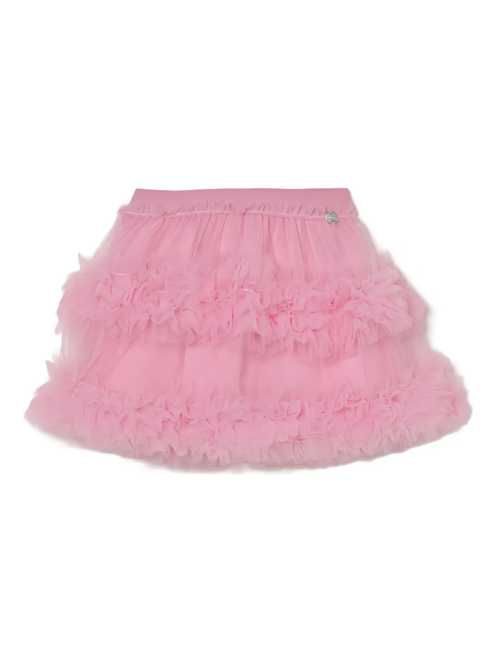 Liu Jo Kids layered ruffled tulle skirt - Rosa