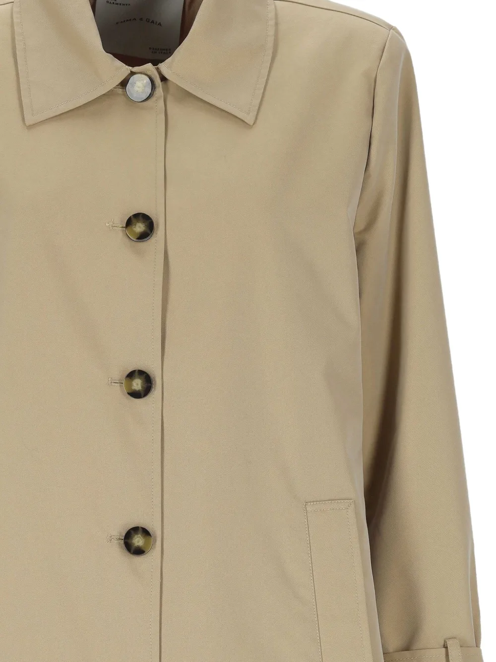 EMMA E GAIA SINGLE-BREASTED TRENCH COAT
