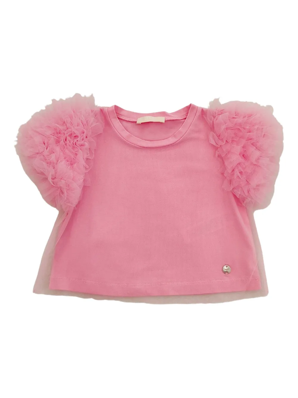 Liu Jo Kids Oberteil mit Tüllärmeln - Rosa