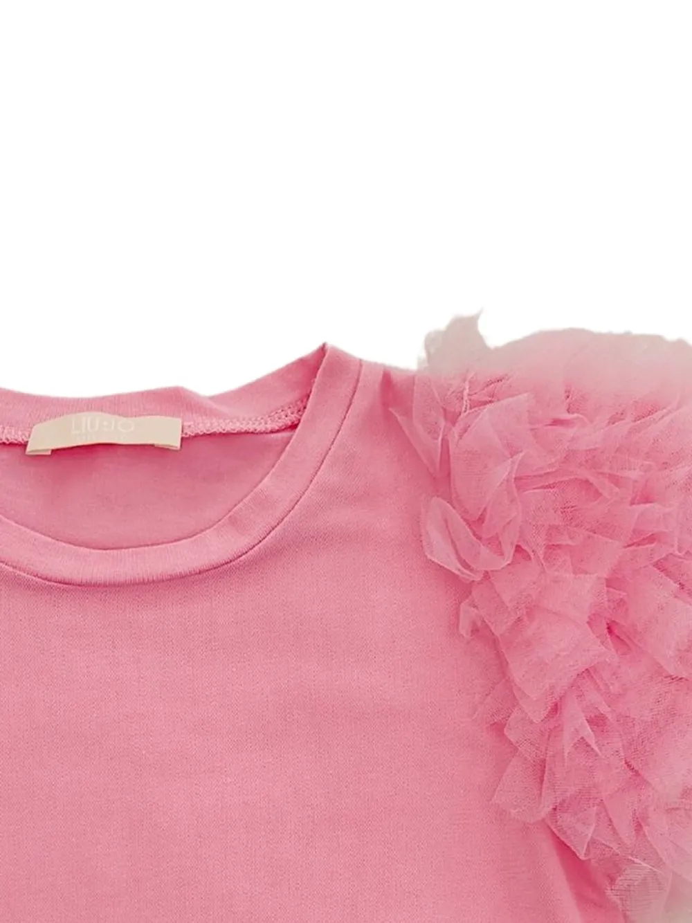 Liu Jo Kids Top met tulen mouwen Roze
