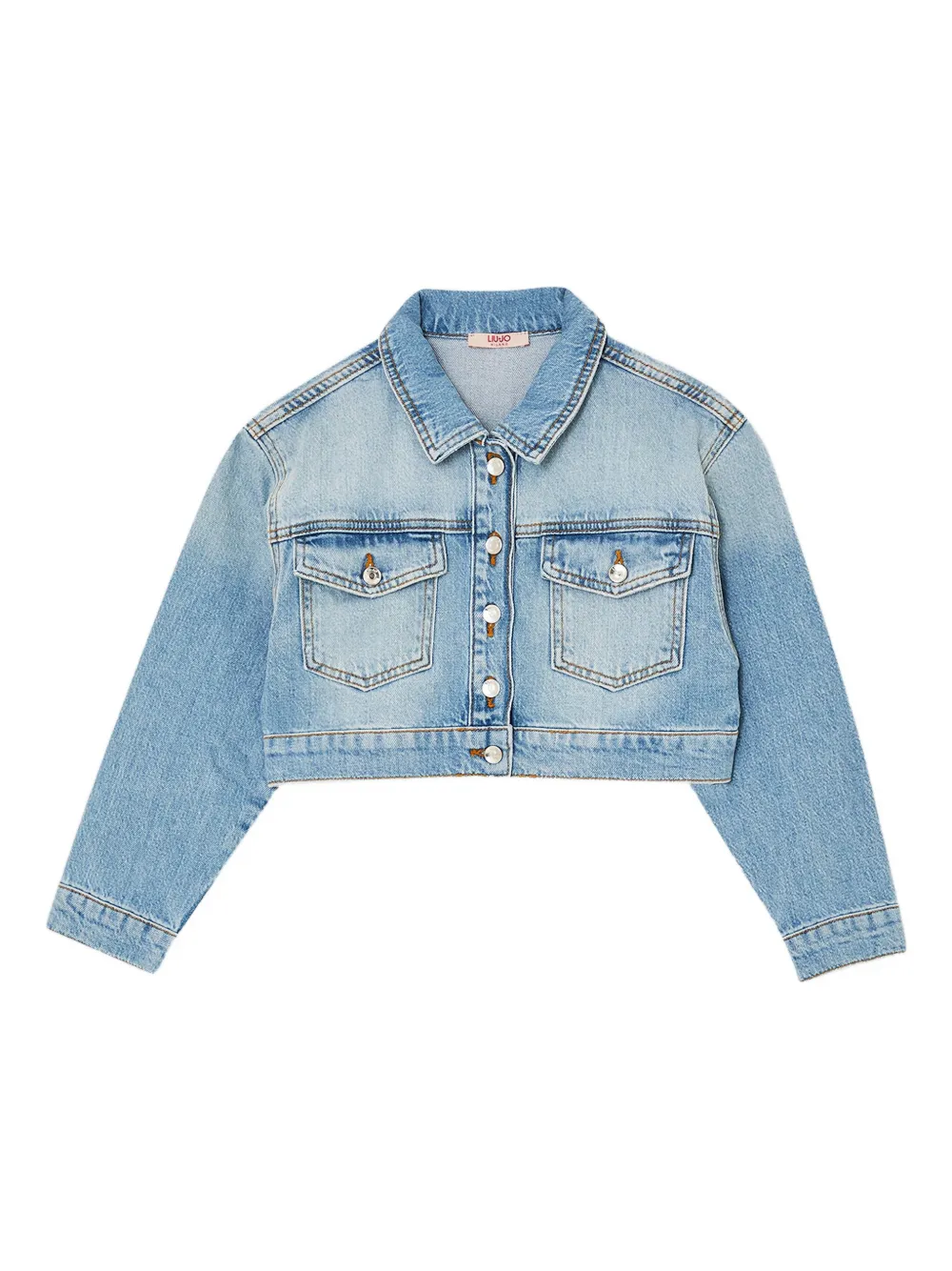 LIU •JO DENIM CROPPED JACKET 