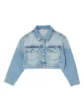 Liu Jo Kids denim cropped jacket - Blue