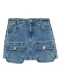 Liu Jo Kids denim mini skirt with patch pockets - Blue