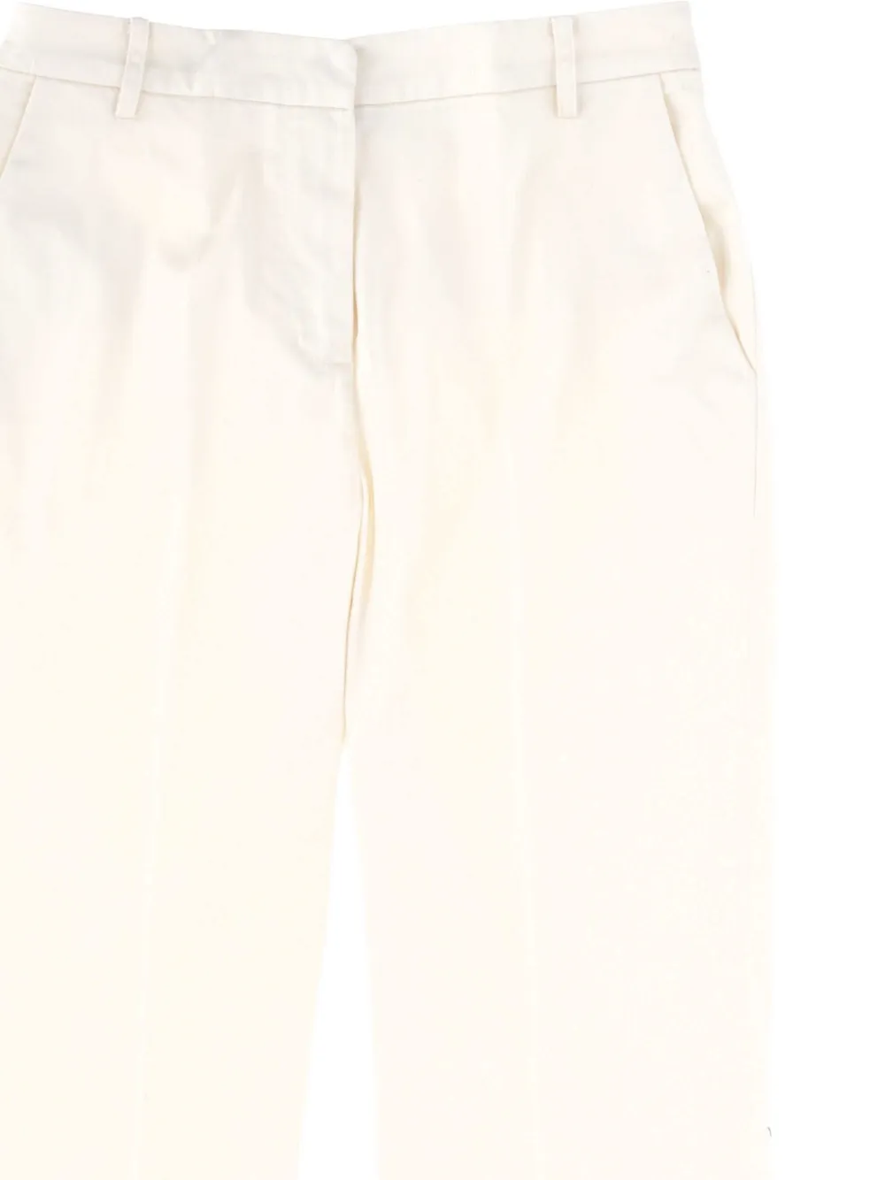 EMMA E GAIA straight-leg trousers - Wit