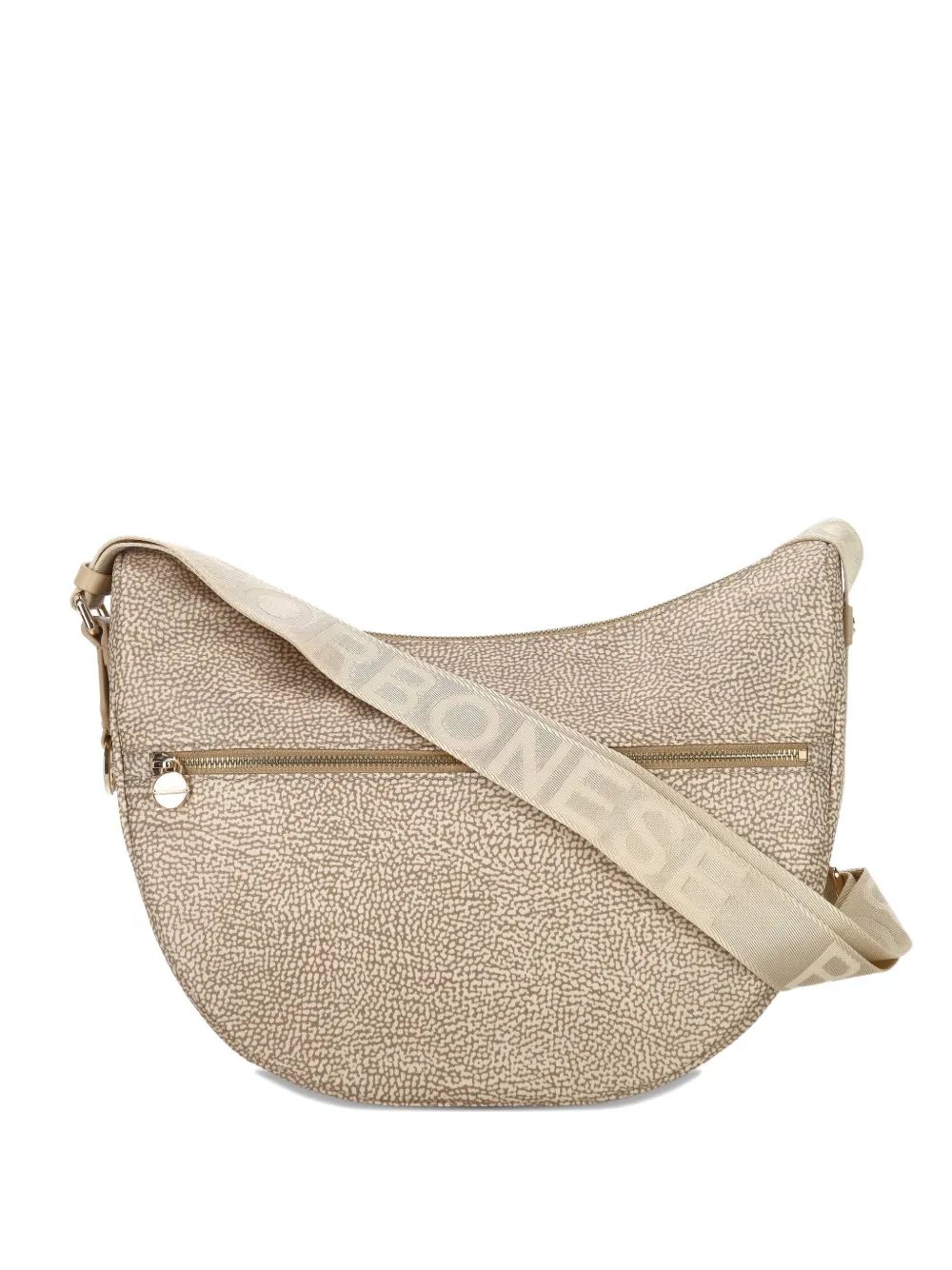 Borbonese medium Luna shoulder bag | Neutrals | Image 1