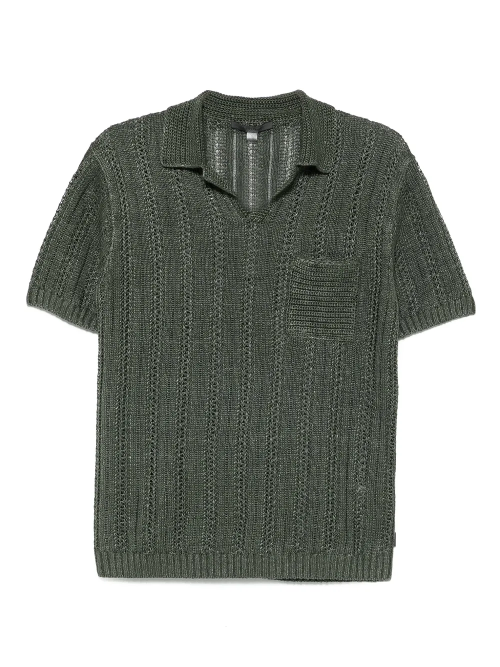 John Varvatos linen t-shirt | Green | Image 1
