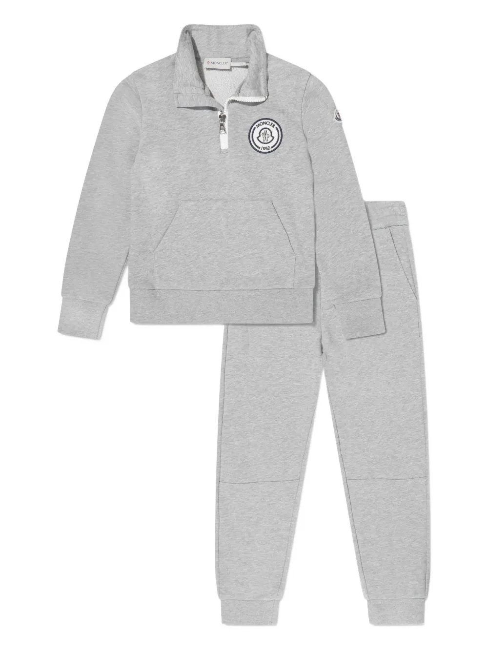 Moncler Enfant cotton tracksuit set Grijs