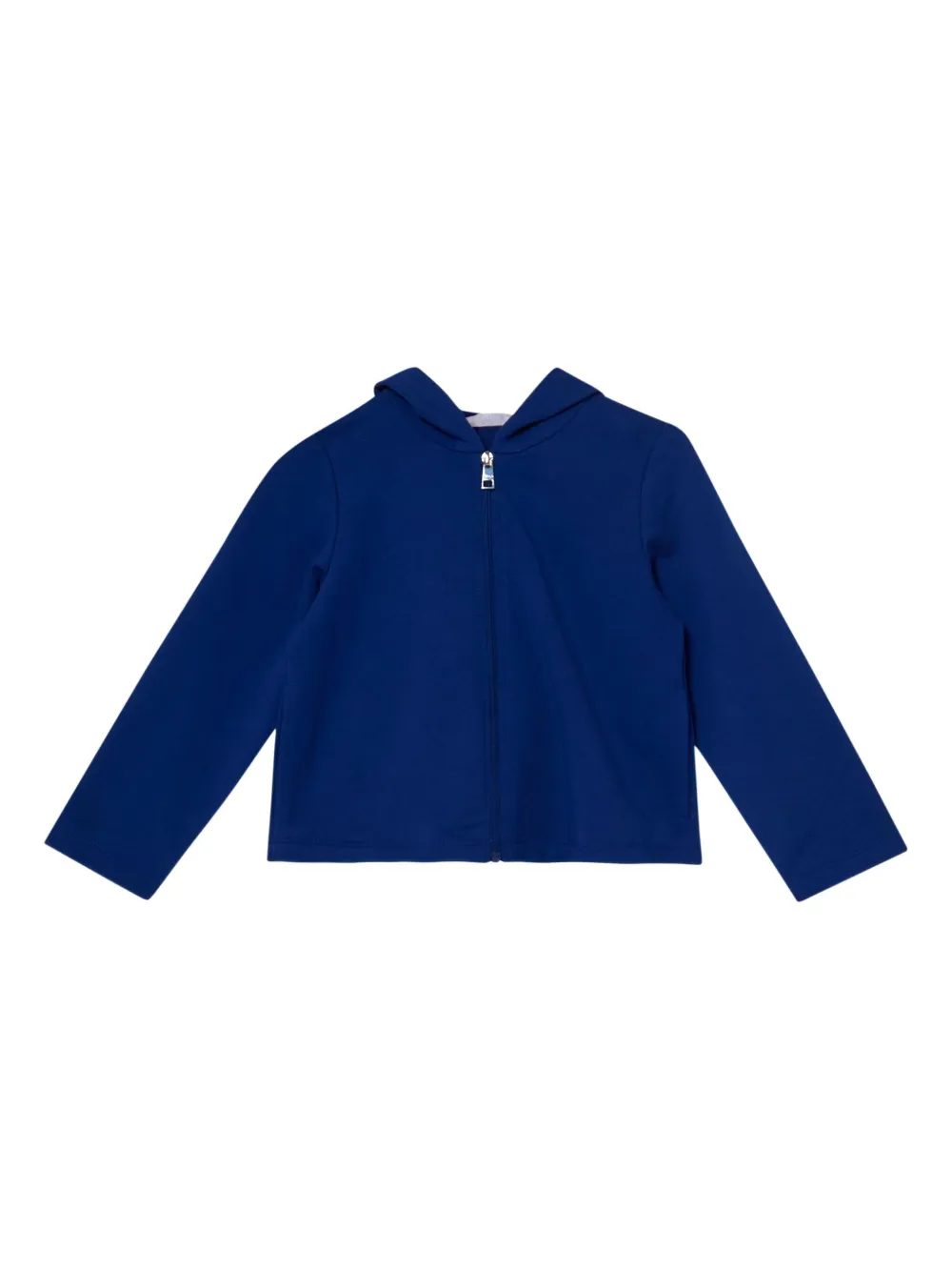 Liu Jo Kids crystal-embellished zip-up hoodie - Blu