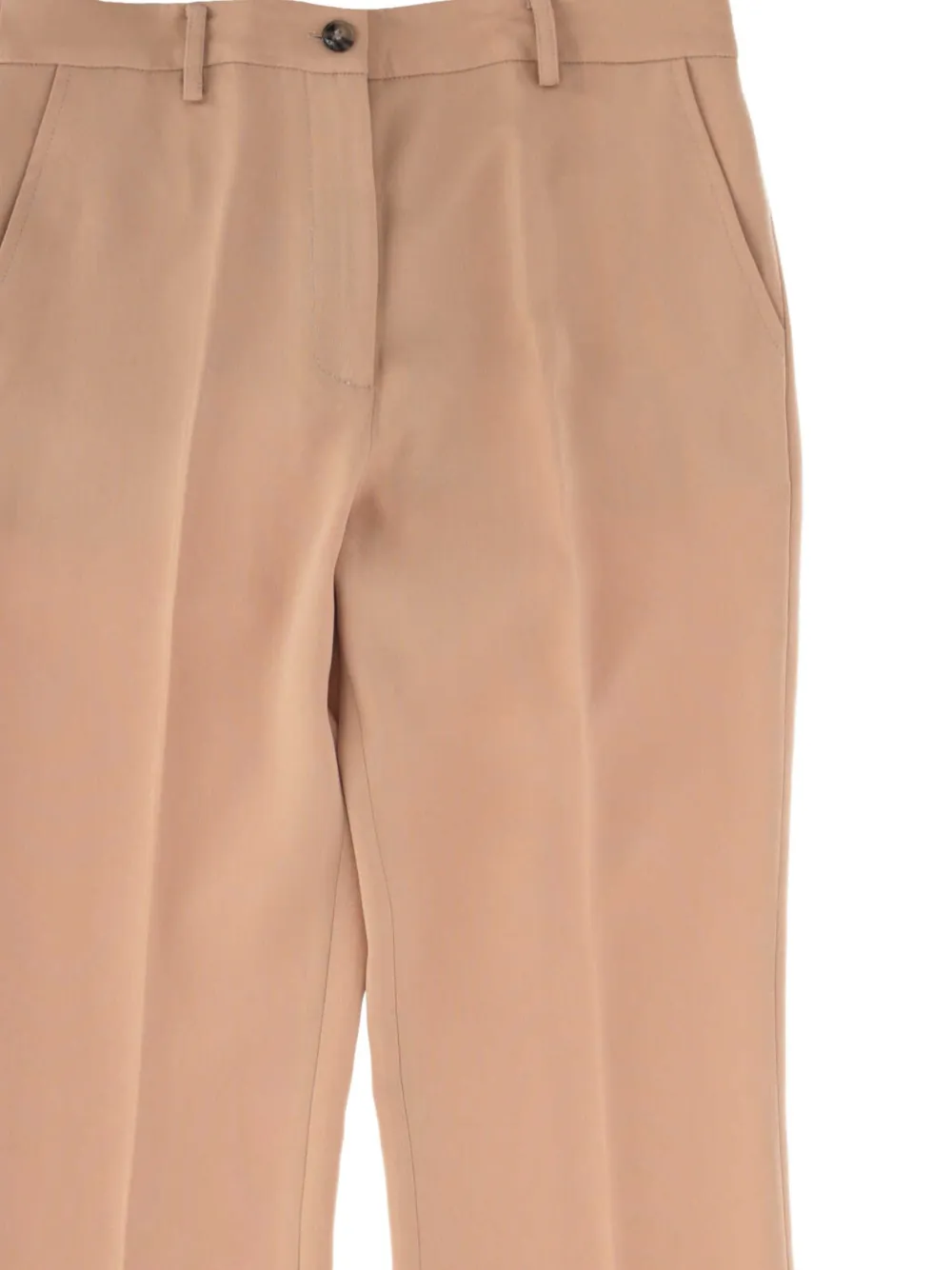 EMMA E GAIA pressed-crease trousers - Beige