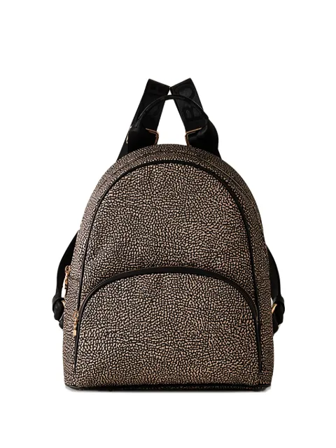 Borbonese medium abstract-print backpack