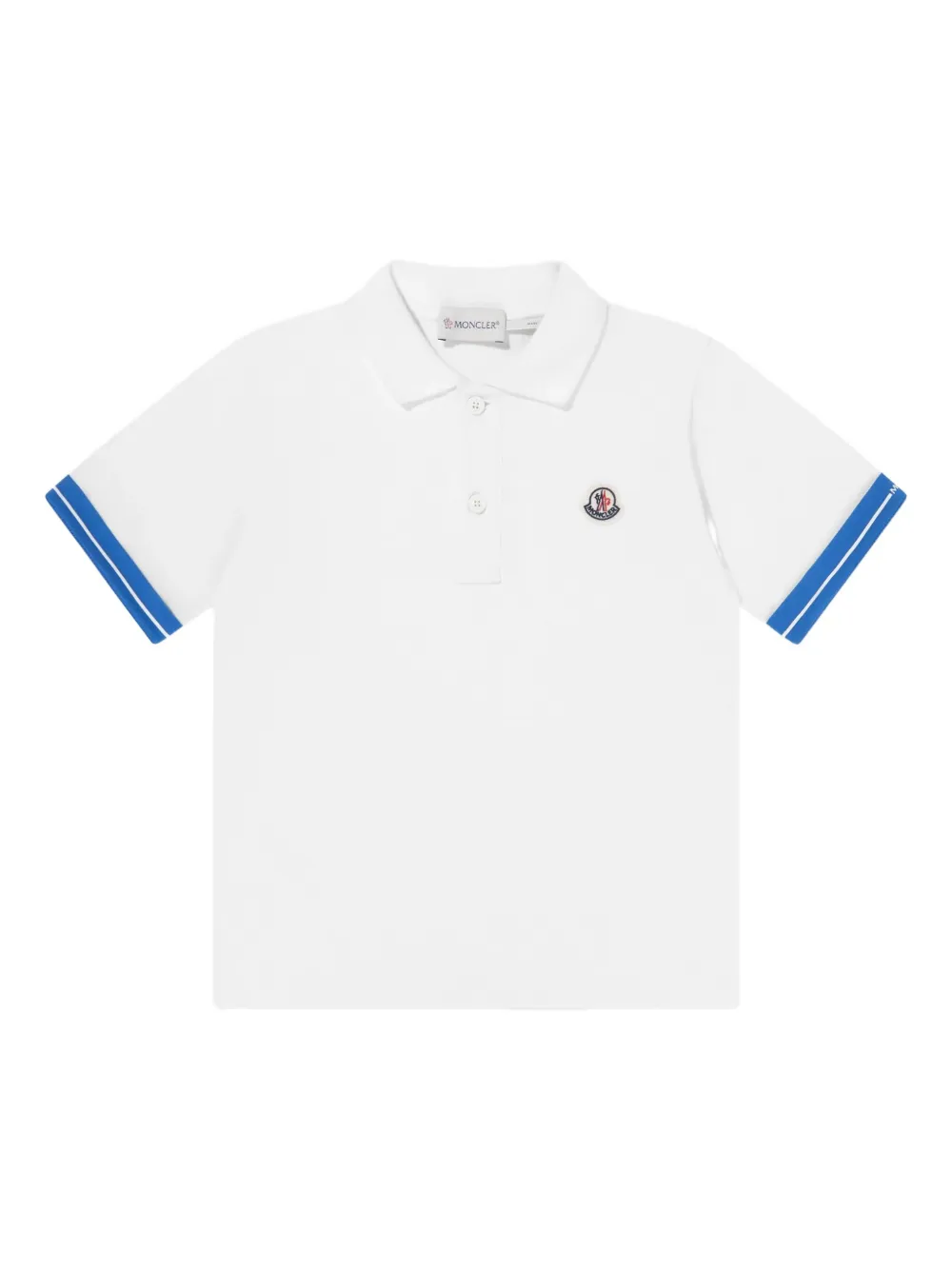 Moncler Enfant Katoenen poloshirt Wit