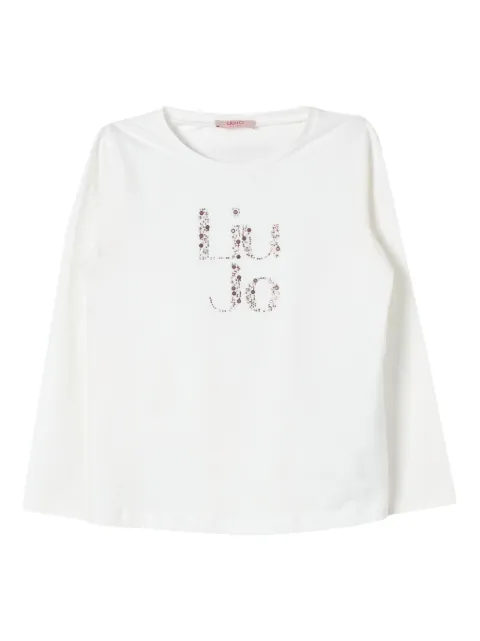 Liu Jo Kids logo-detail long-sleeve t-shirt