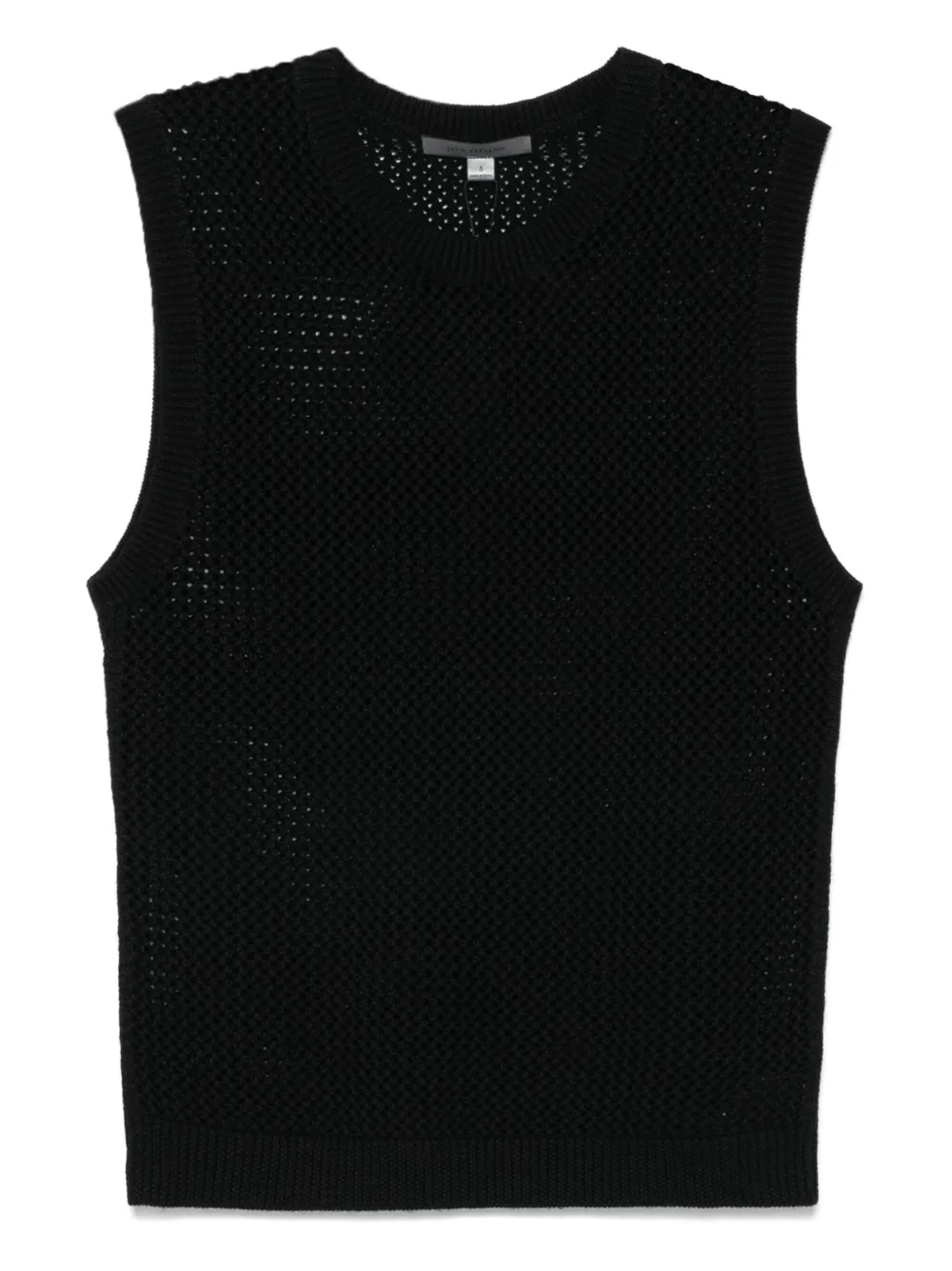 John Varvatos top con cuello redondo | negro | Image 1