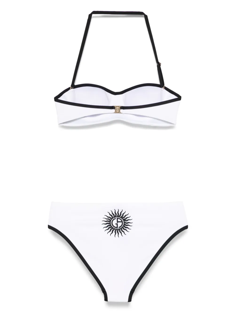 Giorgio Armani Bikini met logoprint Wit