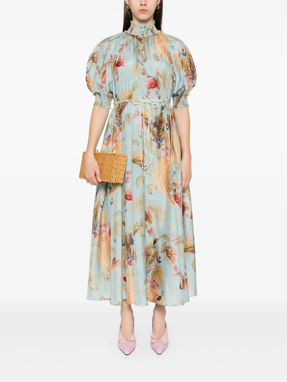 ZIMMERMANN Ascension maxi-jurk - Blauw