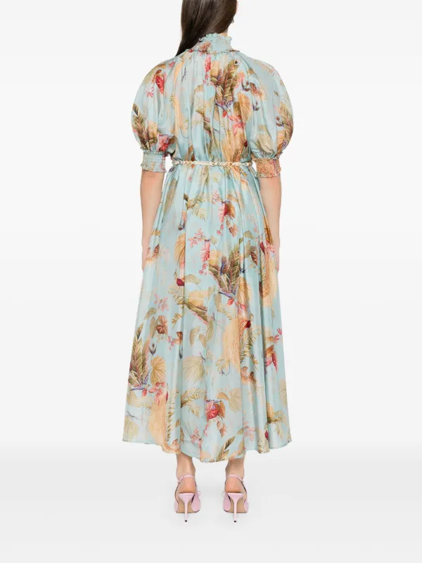 ZIMMERMANN Ascension Maxi Dress | Blue | FARFETCH