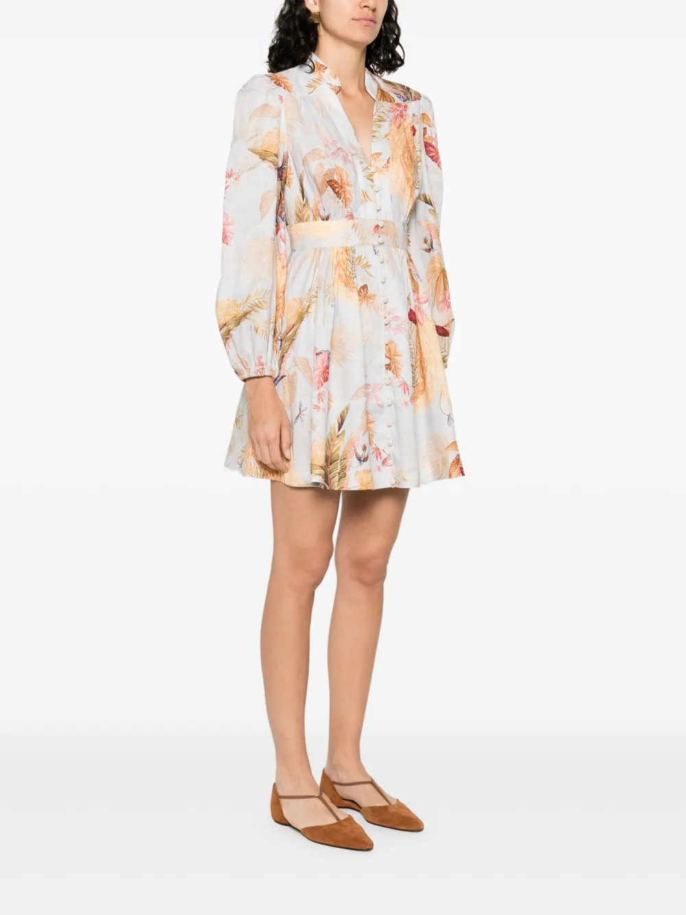 ZIMMERMANN Ascension mini-jurk - Blauw