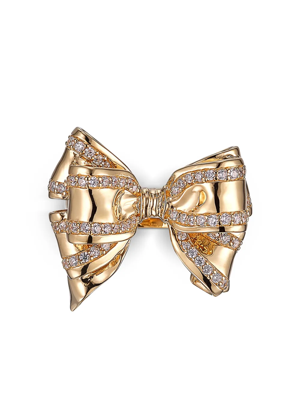 Anabela Chan 18K gold vermeil Bow diamond ring | Image 2