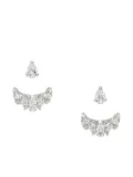 Anabela Chan 18kt white gold Snowflower Twinkle diamond earrings