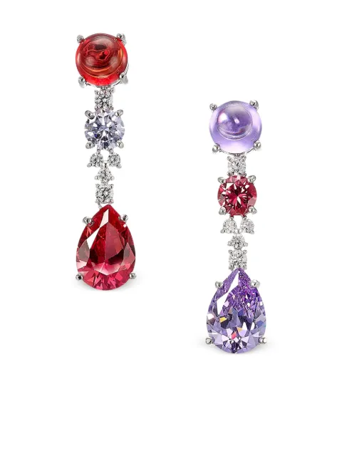 Anabela Chan 18K white gold Tutti Frutti earrings