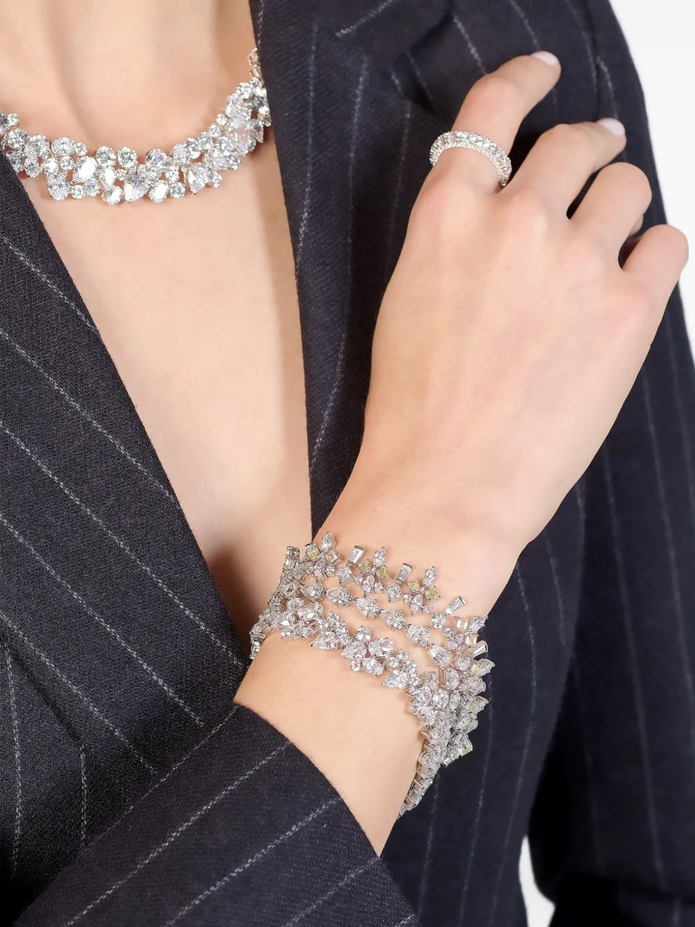 Anabela Chan Diamond Fleur-De-Lys Bracelet | Image 2