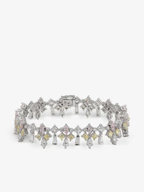Anabela Chan Bracciale Fleur-De-Lys con diamanti