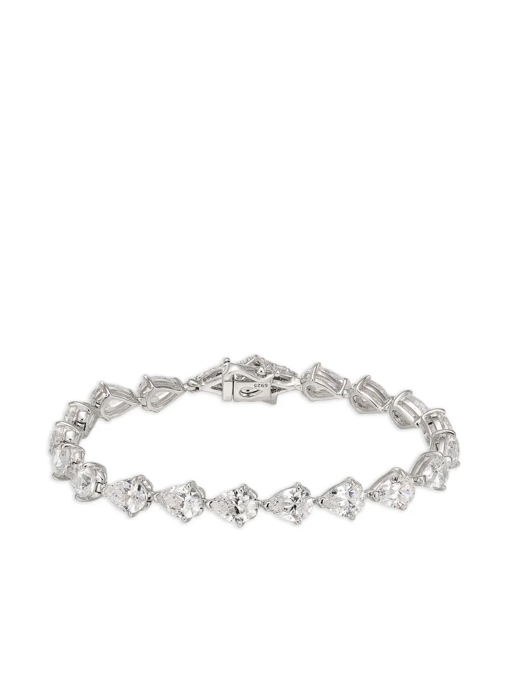 Anabela Chan Rhodium Vermeil Diamond Nova Eternity Bracelet In White