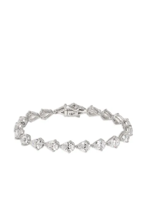 Anabela Chan rhodium vermeil Diamond Nova Eternity bracelet